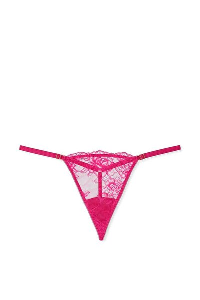 Victoria's Secret Rose Lace Adjustable V-String Panty