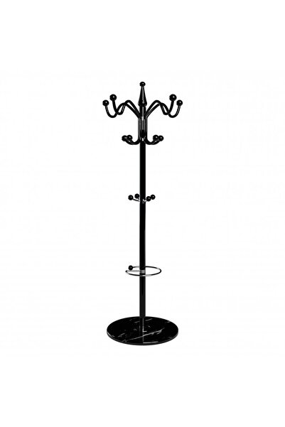 Un Modern and durable floor clothes hanger to easily organize your belongings. Black