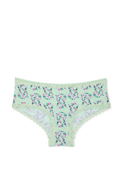 Victoria's Secret Chiloți din bumbac cu talie din dantelă