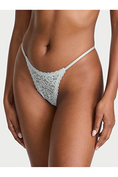 Victoria's Secret Tanga cu bretele din dantelă