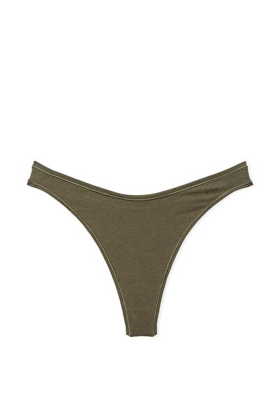 Victoria's Secret Cotton Deep Leg Cut Thong