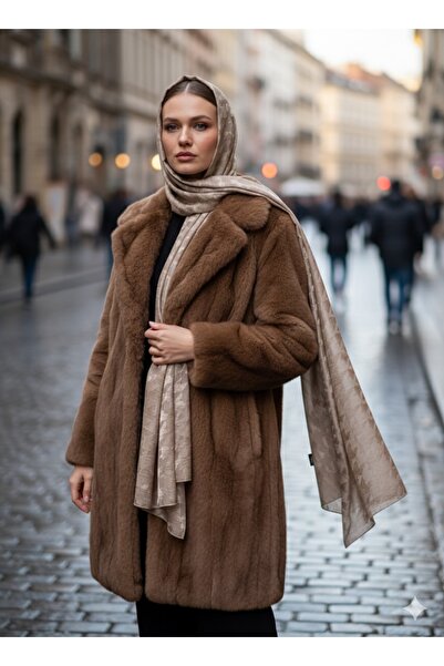 Collection by BZ Madame Polo - Kazayağı Desenli Ayrobin Şal