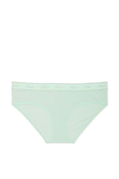 Victoria's Secret Logo Detailed Shiny Cotton Hiphugger Panties