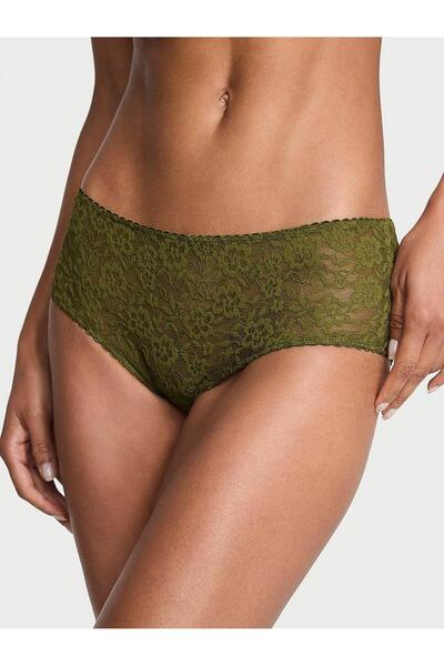 Victoria's Secret Chiloți Cheeky cu dantelă și fundă
