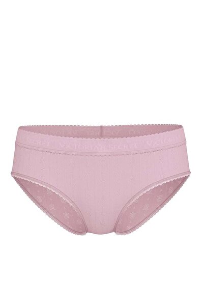 Victoria's Secret Logo Detailed Pointelle Hiphugger Panties