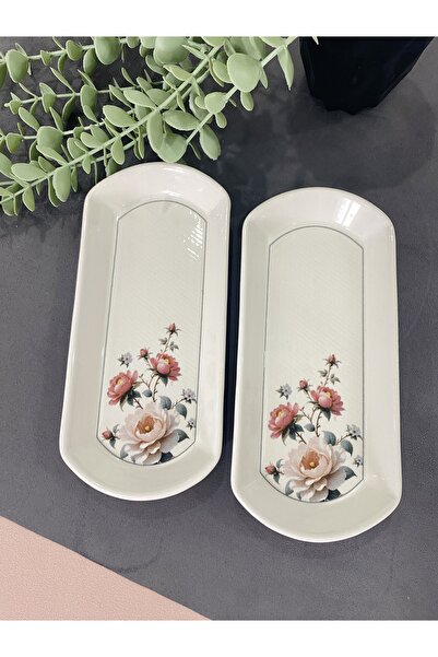 VENÜS HOME DECORATION Hasbahçe Model 2 Small Oval Plates