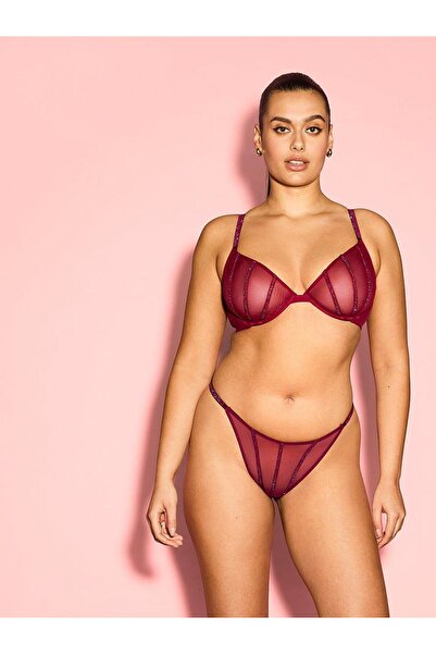 Victoria's Secret Tanga transparentă strălucitoare