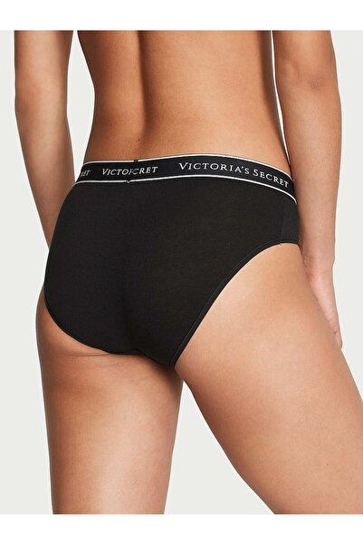Victoria's Secret Βαμβακερό εσώρουχο Hiphugger με λογότυπο