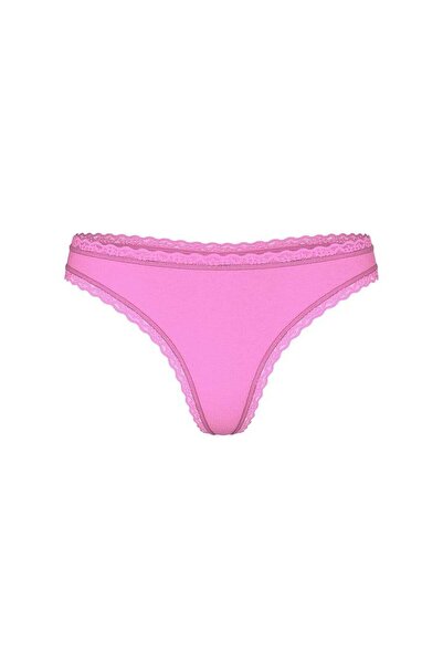 Victoria's Secret Stretchy Cotton Lace Waist Thong