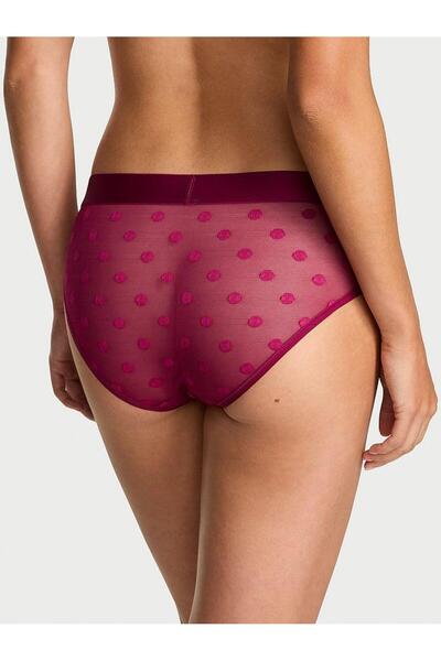 Victoria's Secret Chiloți Hiphugger din tul cu buline