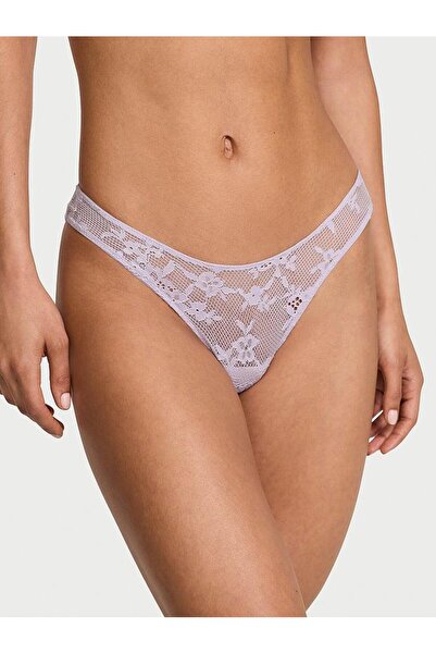 Victoria's Secret Twinkle Butterfly Detailed Lace Open Back Brazilian Panties