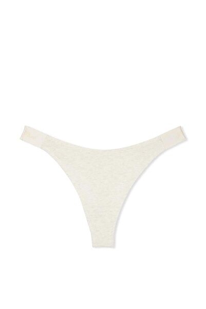 Victoria's Secret Logo Cotton Deep Leg Cut Thong