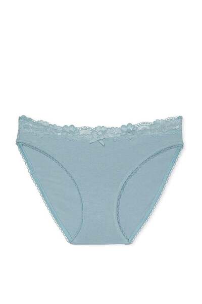Victoria's Secret Stretchy Cotton Lace Bikini Panties