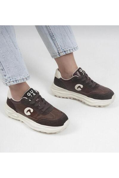 Guja 25K318-4 Women's Thick Sole Leather Sports Shoes