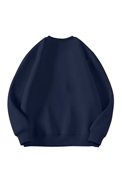 pandy Pachet de 2 cu căptușeală din fleece guler rotund supradimensionat Unisex Swea tricou