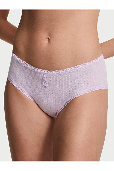 Victoria's Secret Βαμβακερό εσώρουχο με δαντέλα Pointelle