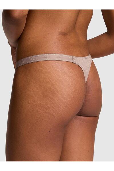 Victoria's Secret Micro Logo Detailed Sparkling Thong