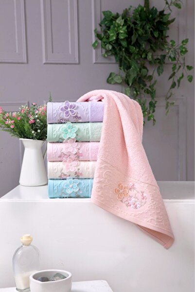 Fiesta Papatya Bambu 3D вишивка 6 шт. 30x50 см Кухонний рушник