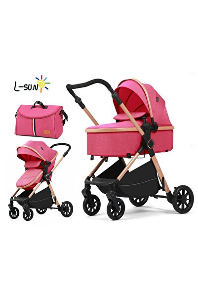 L-Sun 2 in 1 Reversible Stroller – Foldable, Bag included, Reversible handle, Double suspensions