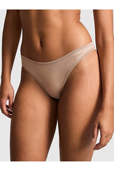 Victoria's Secret Βαμβακερό στρινγκ με βαθύ κόψιμο στα πόδια