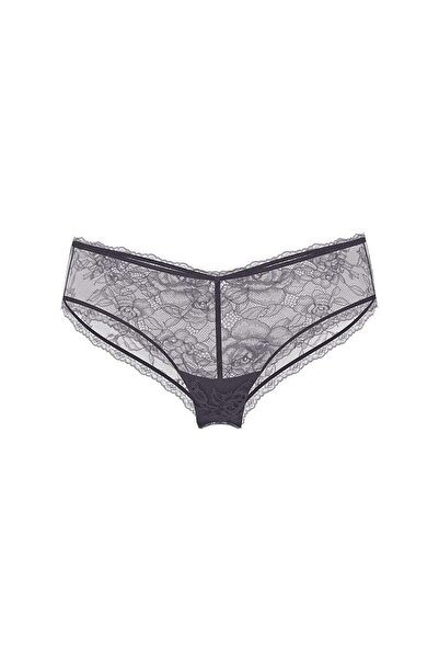 Victoria's Secret Deep Leg Cut Cheeky Panties with Rose Lace