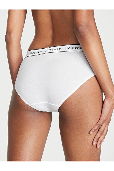 Victoria's Secret Chiloți din bumbac Hiphugger cu logo