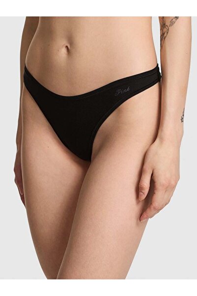 Victoria's Secret Βαμβακερό στρινγκ με βαθύ κόψιμο στα πόδια