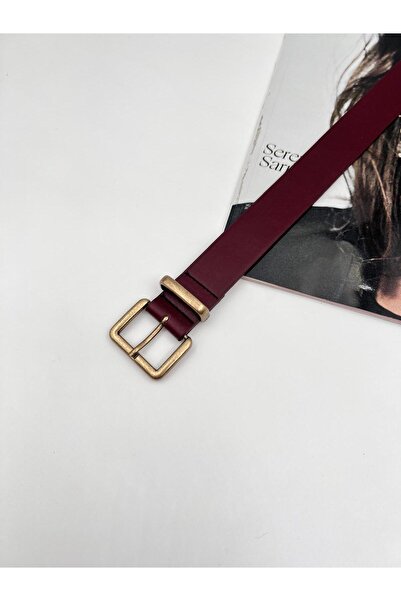 Mynoa Antique Buckle Bridged Women's Belt, Coat Belt, Trouser Belt