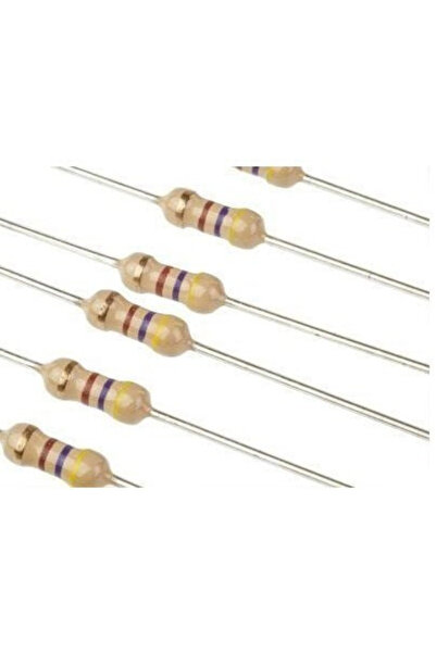 Uni Set 20 bucati, Rezistenta 4.7kΩ kOhm Carbon Film, RW25CF,, 0.25W, ±5%, 4700Ω, Rezistor, OHM