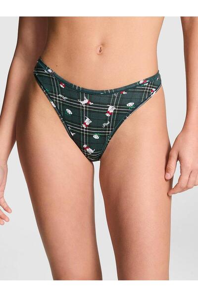 Victoria's Secret Pamuklu Derin Bacak Kesim Tanga