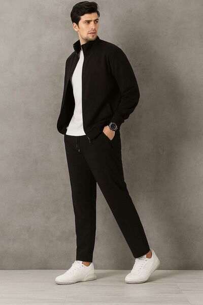 LFSPORT New Season Comfortable Fit Black Tracksuit Set