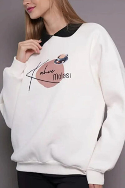 ESSFASIHON Трислойна блуза с принт от джърси