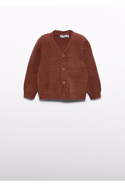 Abel & Lula سترة تريكو للفتيات من مايورال أبيل ولولا باللون البني