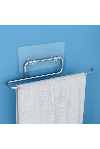 Generic Plantex Self Adhesive Stainless Steel Towel Holder/Towel Hanger/Towel Ring for Bathroom/Napkin Hold