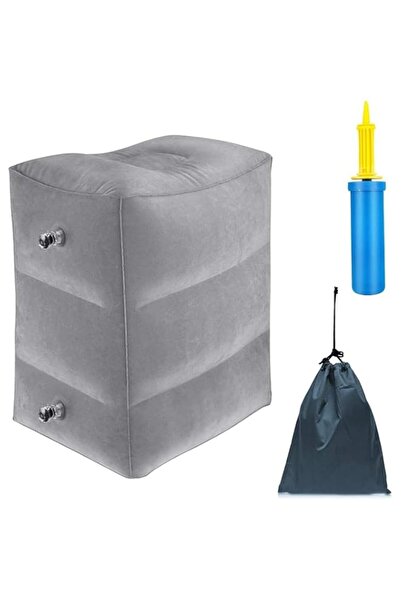 Generic وسائد كرسي السفر على متن الطائرات، وسادة مسند قدم، مسند قدم قابل للنفخ قابل للتعديل الارتفاع، السيارات، القطارات