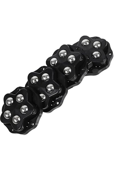Generic Self-Adhesive Caster Wheels - 360° Rotating Small Black Wheels for Fu...