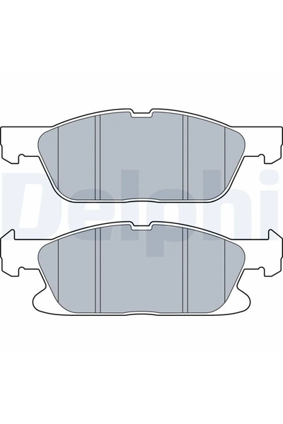 DELPHİ Комплект накладки за дискови спирачки Ford Galaxy 3/Galaxy Model 3 Van...