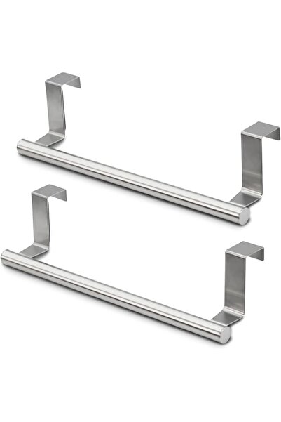 Generic حامل مناشف مطبخ SKY-TOUCH مكون من قطعتين، يناسب الخزائن فوق باب الخزانة، والمناشف والوسائد