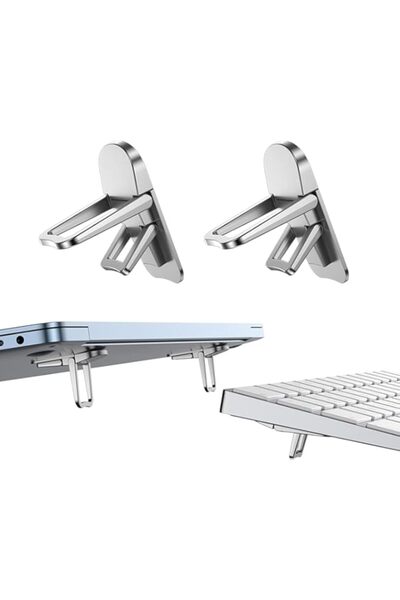 Generic حامل كمبيوتر محمول صغير قابل للطي من Aputue، حامل لوحة مفاتيح محمول وخفيف الوزن مع ارتفاع قابل للتعديل،