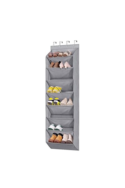 Generic منظم أحذية LENND فوق الباب للخزانة مع جيوب عميقة كبيرة، رف أحذية ضيق للباب