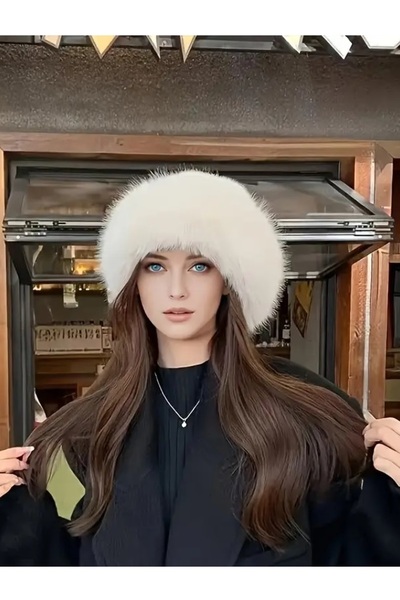 BirYıldızOl Plush Kalpak Hat Faux Kalpak