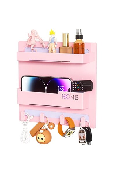 Generic أرفف YelaJoy العائمة بجانب السرير - أرفف ذاتية اللصق تُثبّت على الحائط، تخزين جميل وجميل للأدوات المنزلية