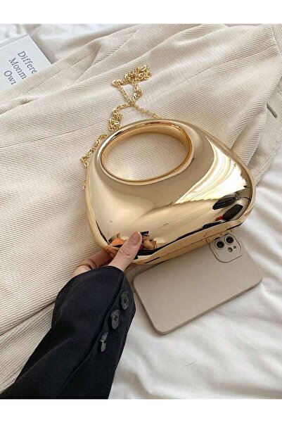 Marvelis Geantă de mână și crossbody pentru femei YARIM AY Gold Chain - Design special