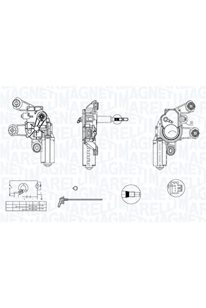 MAGNETI MARELLI Motor Stergator Spate Ford Tourneo Connect/Transit Connect 20...