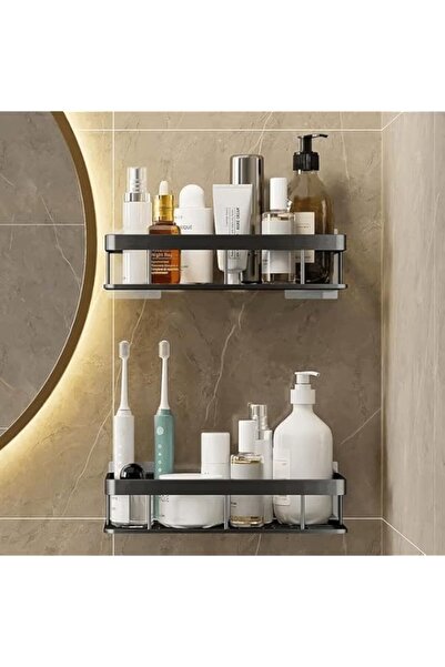 Generic 2Pcs Shower Caddy Shelf- Self Adhesive No Drilling- Bathroom Shower R...