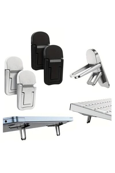 Generic حامل كمبيوتر محمول غير مرئي، مجموعتان (4 قطع)، تصميم مريح فائق النحافة، متوافق مع الأجهزة اللوحية والهواتف