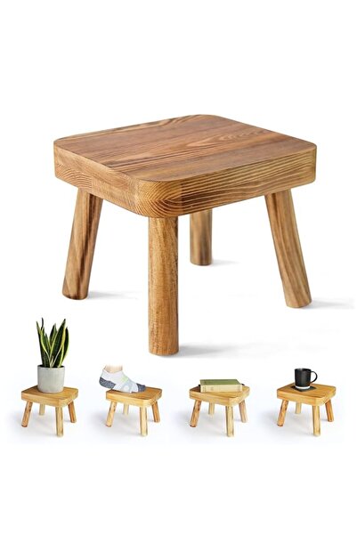 Generic Eden Creations Small Wooden Stool, Plant Stand Indoor Step or Kids St...