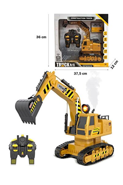 Tıfıl Toys Şarjlı Işıklı Kumandalı Duman Atan Oyuncak İş Makinası