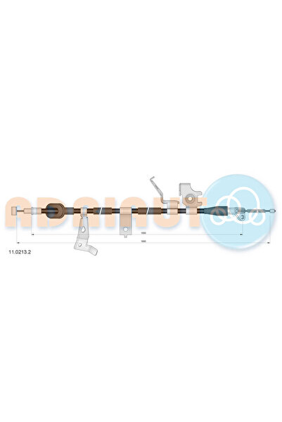 Adriauto Cablu Frana De Parcare Spate Stanga Fiat Sedici Suzuki SX4