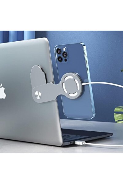 Generic حامل هاتف محمول قابل للتعديل، شاحن لاسلكي سريع، حامل هاتف مغناطيسي، كمبيوتر محمول نحيف محمول S